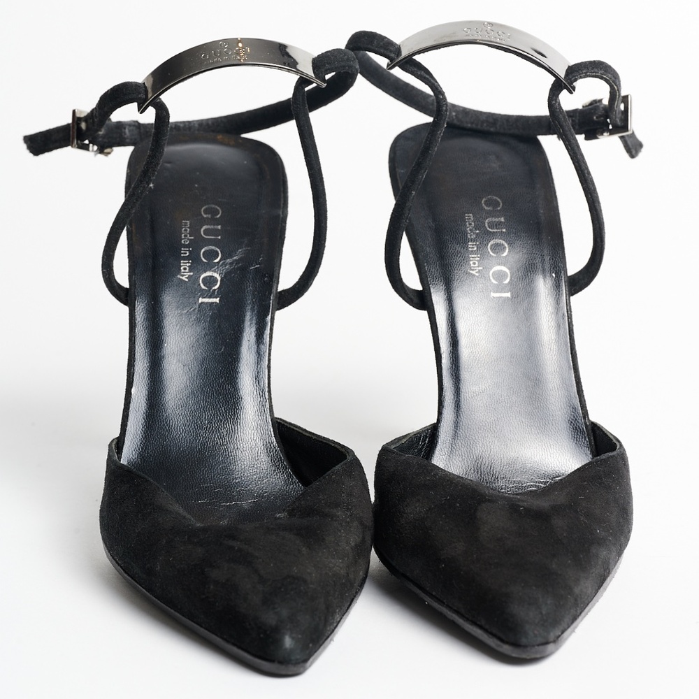 Gucci Black Suede Stiletto